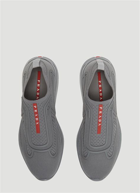 prada shoes grey|prada rubber sneakers.